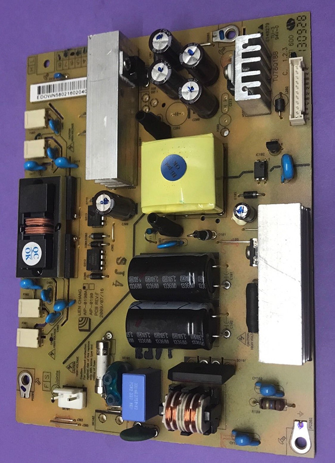 Used Lg TV Power Supply Board AIP-0190A (ref N1634) tested - Click Image to Close